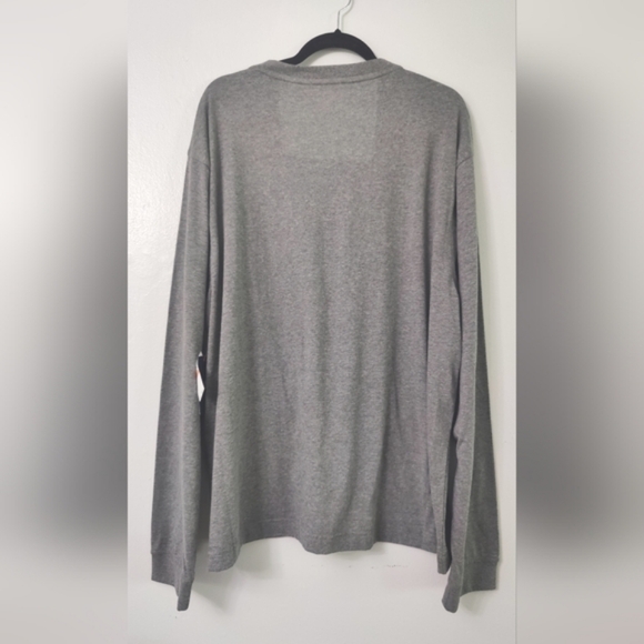 Izod Henley Long Sleeve Shirt UPC.4500549758 NWT SIZE XXXL MSRP,$65.00 MEd Grey - Picture 3 of 4